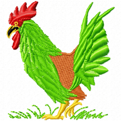 Chickens And Roosters Embroidery Design 5 Chickens And Roosters Embroidery Design 5